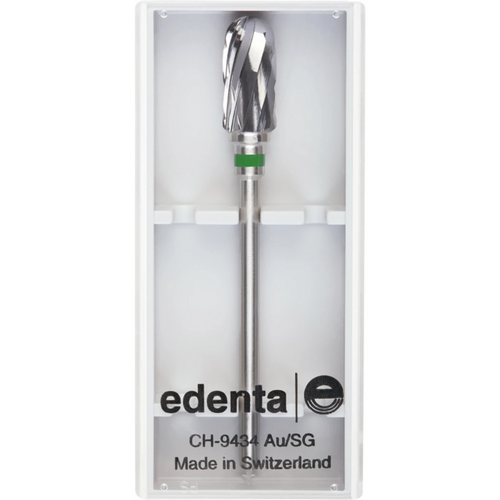 Carbide milling cutter, ground 50 piece cross serration, green coarse, HP, figure 137, 13 mm, ISO 060