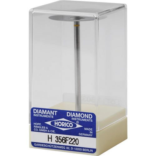 SUPERDIAFLEX® 356 piece one-sided, yellow extra-fine, HP, figure 356 F, 0.10 mm, ISO 220