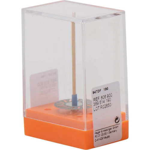 Diamond wheels 947D piece unmounted, red fine, figure 389, 0.2 mm, ISO 190