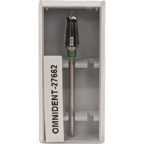 Omni carbide milling cutter, ground 75 Single-toothed with cross cut, 3 x green coarse, HP, Figure 263, 12 mm, ISO 060