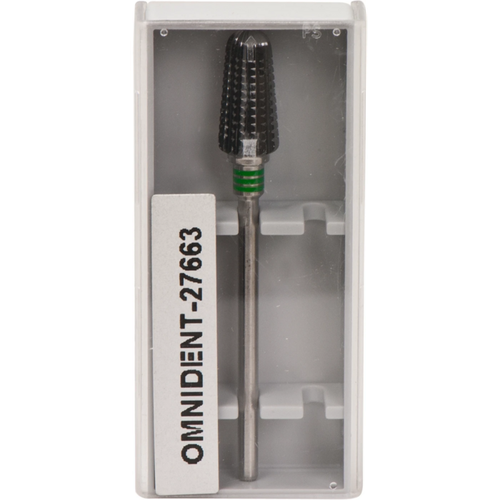 Omni carbide milling cutter, ground 75 Single-toothed with cross cut, 3 x green coarse, HP, Figure 263, 14 mm, ISO 070