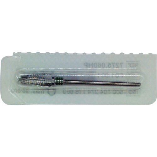 Omni carbide milling cutter, ground 75 Single-toothed with cross cut, 3 x green coarse, HP, Figure 274, 14 mm, ISO 060