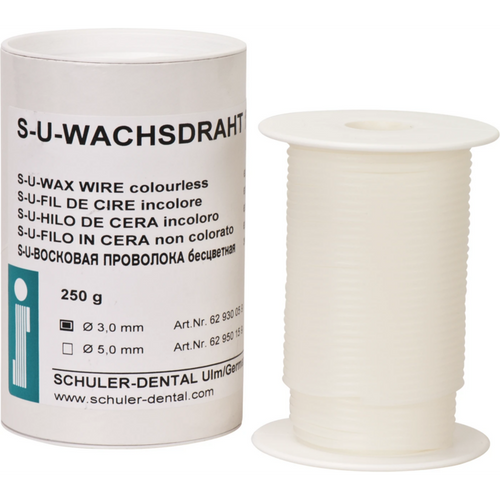 S-U-WACHSDRAHT extra soft Roll 250 g colorless, Ø 3 mm, extra soft