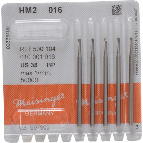 Carbide drill 2 Pack of 5 pieces HP, figure 010, 1.5 mm, ISO 016