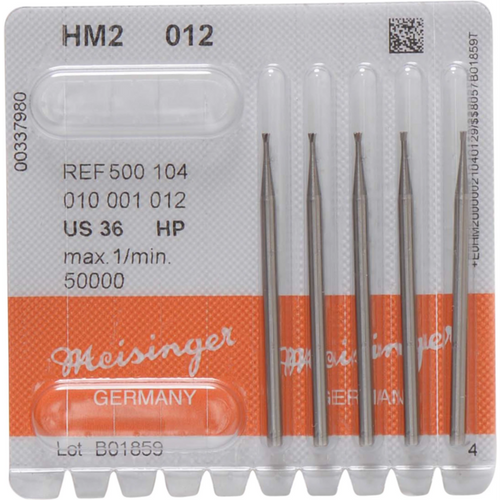 Carbide drill 2 Pack of 5 pieces HP, figure 010, 1.2 mm, ISO 012