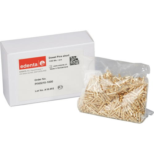 Round pins Pack of 1,000 pins 10 mm