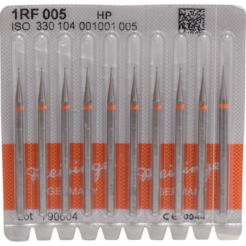 Steel drill 1RF Pack of 10 pieces HP, figure 001, ISO 005