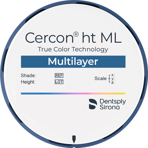 Cercon® ht ML piece Ø 98 mm H 25 mm, C3