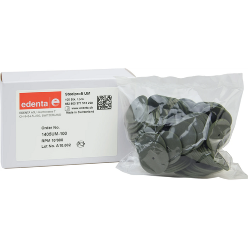 Steelprofi Pack of 100 pieces unmounted, green, figure 371, 1 mm, ISO 220