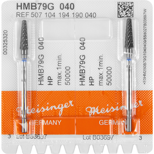 Black Cobra HM 79 Pack of 2 cross serrated, blue standard, HP, figure 194, 14.2 mm, ISO 040
