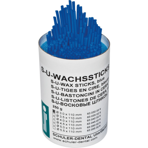 S-U WAX STICKS Pack of 250 g blue, Ø 3 mm