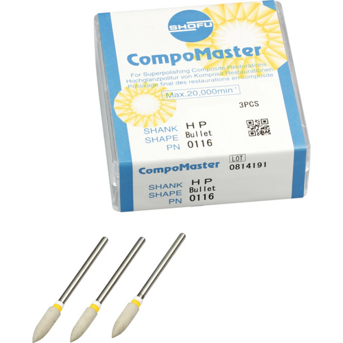 CompoMaster Pack of 3 pieces yellow coarse, HP, figure roller, ISO 040