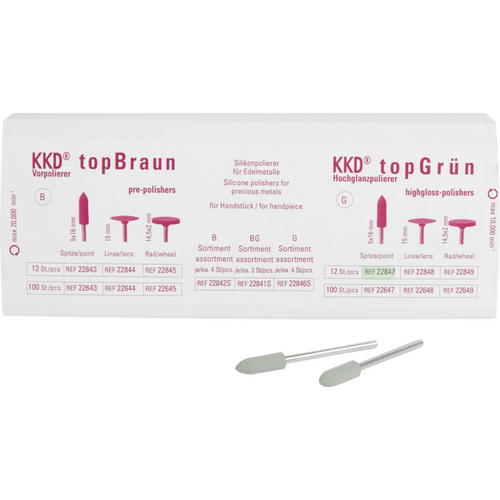 KKD® topGreen Pack of 12 pieces HP, syringe