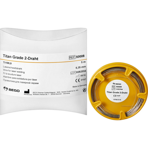 Titanium wire grade 2 Roll 5 m, Ø 0.35 mm