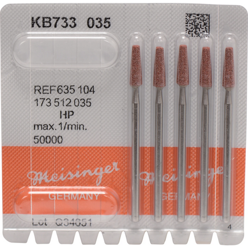 Ceramic grinder KB733 Pack of 5 pieces brown medium, HP, figure 173, 10.5 mm, ISO 035