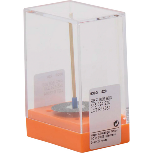 Diamond wheels 930D piece unmounted, blue medium, figure 345, 0.3 mm, ISO 220