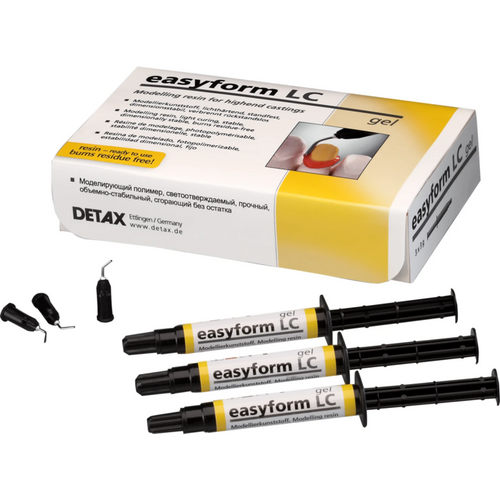 easyform LC Standard pack 3 x 3 g syringe gel