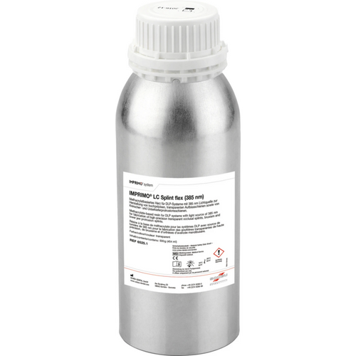 IMPRIMO® LC Splint flex Bottle 500 g 385 nm, transparent