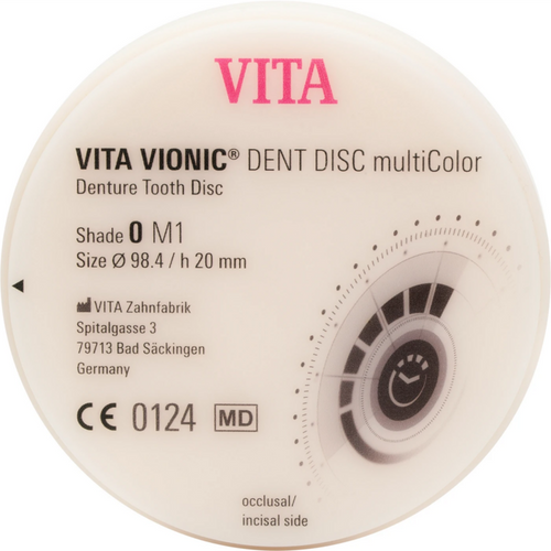 VITA VIONIC® DENT DISC multiColor piece Ø 98.4 mm, H 20 mm, 0M1