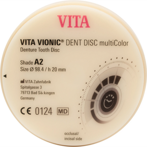 VITA VIONIC® DENT DISC multiColor piece Ø 98.4 mm, H 20 mm, A2