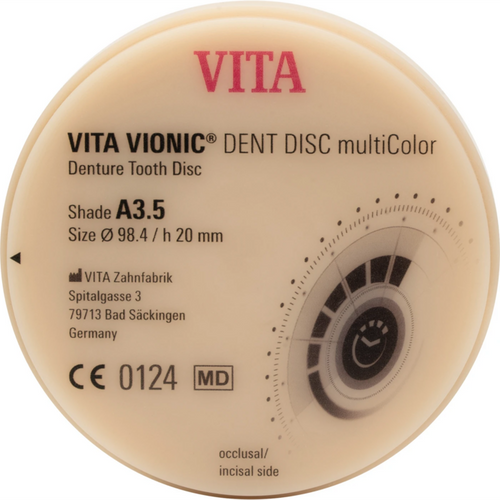 VITA VIONIC® DENT DISC multiColor piece Ø 98.4 mm, H 20 mm, A3.5