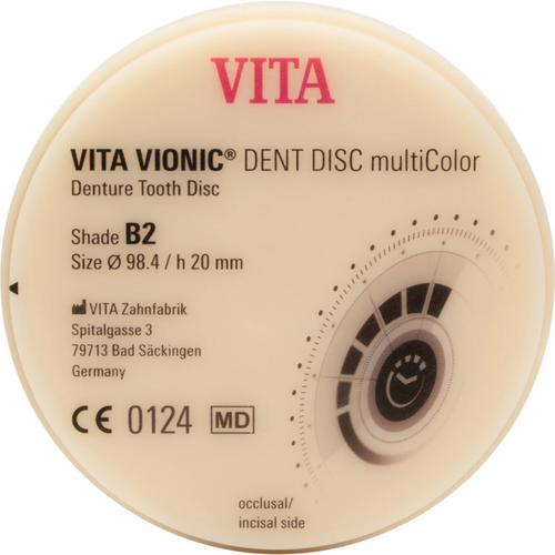 VITA VIONIC® DENT DISC multiColor piece Ø 98.4 mm, H 20 mm, B2
