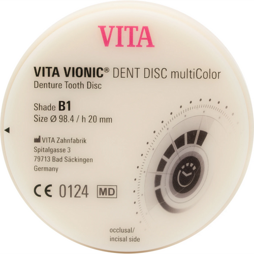 VITA VIONIC® DENT DISC multiColor piece Ø 98.4 mm, H 20 mm, B1