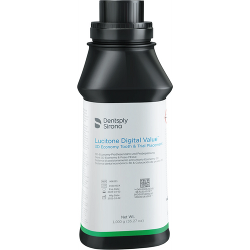 Lucitone Digital Value™ 3D Economy Tooth & Trial Placement Bottle 1 kg A3