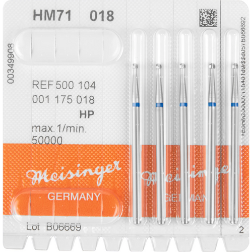 Carbide drill 71 Pack of 5 pieces HP, figure 001, ISO 018