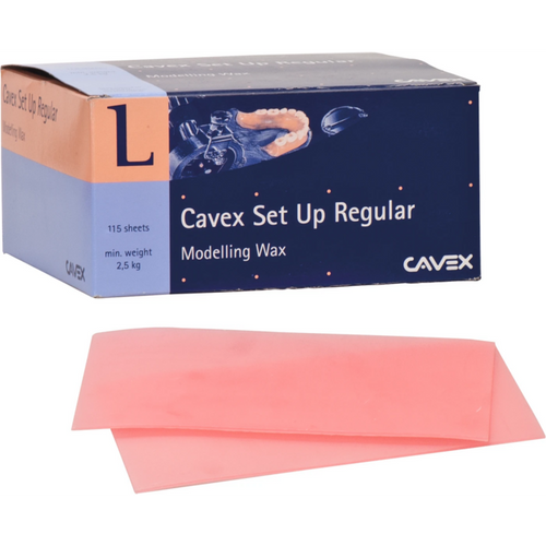 Set up modeling waxes Box 2.5 kg regular (115 plates)