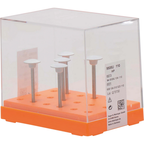 Universal polisher 9508U Pack of 5 white, HP, figure 310, 2.5 mm, ISO 110