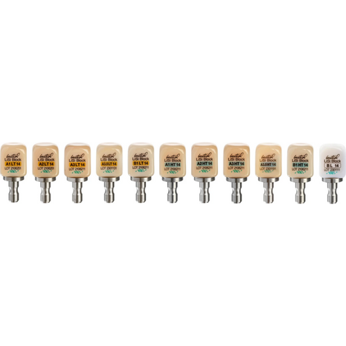 GC Initial™ LiSi block for CEREC Pack of 5 pieces size 14, A3 LT