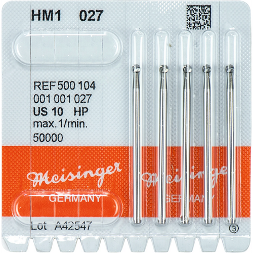 Carbide drill 1 Pack of 5 pieces HP, figure 001, ISO 027