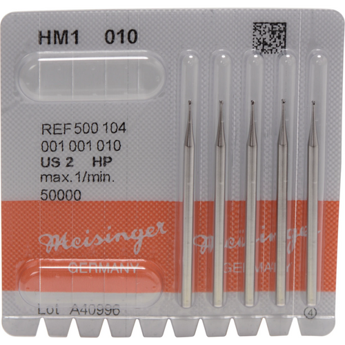 Carbide drill 1 Pack of 5 pieces HP, figure 001, ISO 010