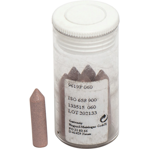 Porcelain polisher 9619 Pack of 10 pieces unmounted, pink, figure 133, 24 mm, ISO 060