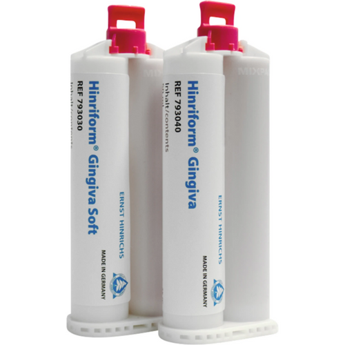 Hinriform® Gingiva Package 2 x 50 ml double cartridge, 12 mixing tips
