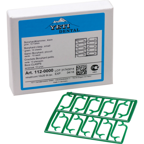 Clamp profiles Pack of 10 bonyard clips, small