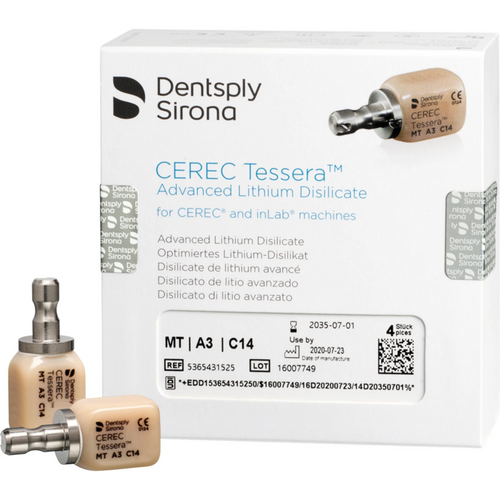 CEREC Tessera™ Refill pack 4 pieces size C14, A3 MT