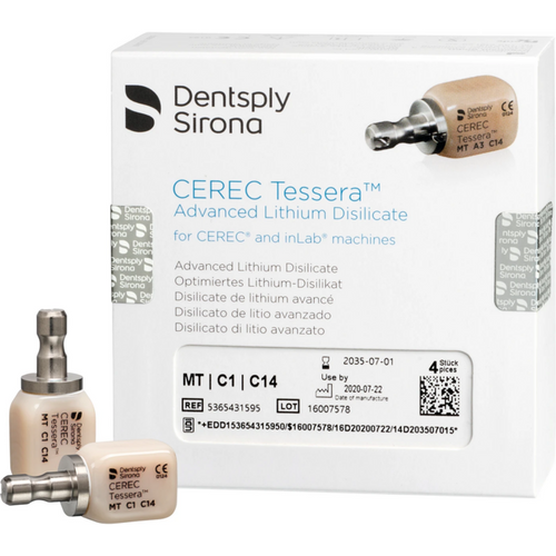 CEREC Tessera™ Refill pack 4 pieces size C14, C1 MT