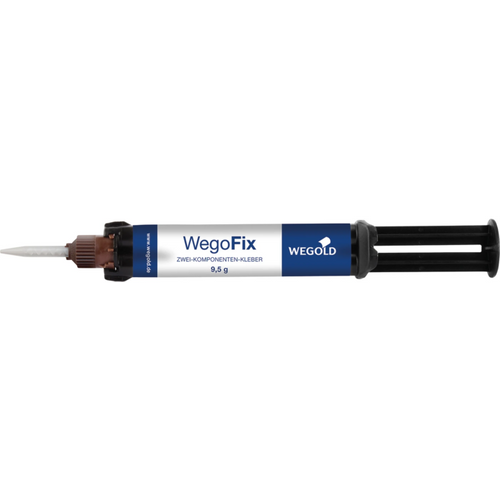 WegoFix two-component adhesive Package 9.5 g double chamber syringe, 10 automix application needles