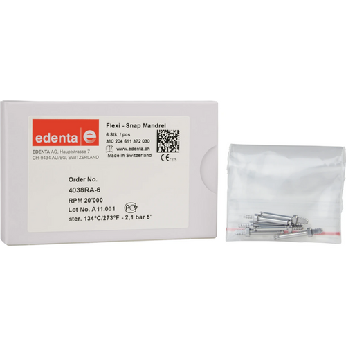 Mandrell Flexi-Snap Pack of 6 pieces RA, ISO 030