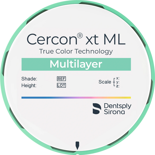Cercon® xt ML piece Ø 98 mm H 18 mm, C2