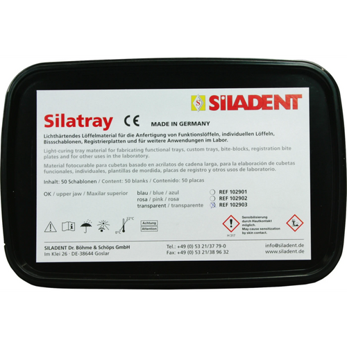 Silatray Box 50 pieces transparent, mint flavor