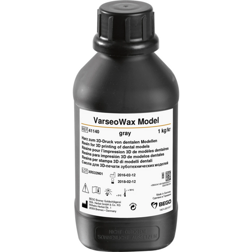 VarseoWax Model gray Bottle 1 kg 385/405 nm, gray