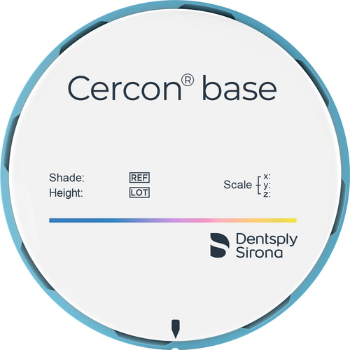 Cercon® Base piece Ø 98 mm, H 12 mm, white