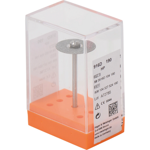 Diamond wheels 916D piece blue medium, HP, figure 327, 0.5 mm, ISO 190