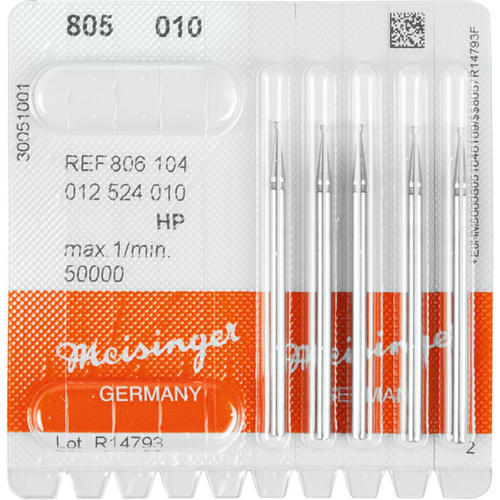 Diamonds 805 Pack of 5 pieces blue medium, HP, figure 012 folded cone, sharp edge, 1 mm, ISO 010