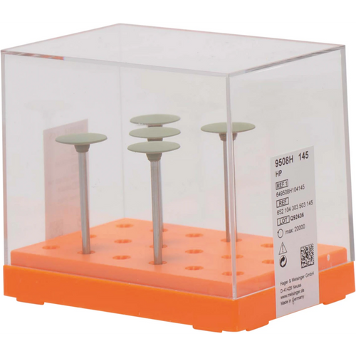 Universal polisher 9508 Pack of 5 pieces green fine, HP, figure 303, 2.5 mm, ISO 145