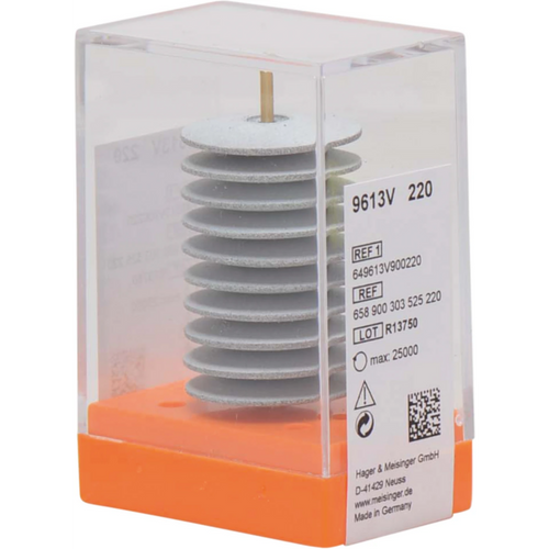 Porcelain polisher 9613 Pack of 10 pieces unmounted, gray, figure 303, 4 mm, ISO 220