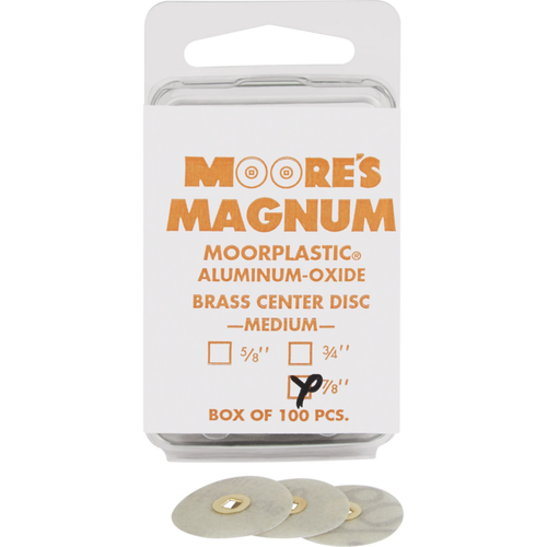 MAGNUM MOORPLASTIC washers Pack of 100 pieces of aluminum oxide pad, medium, Ø 22 mm